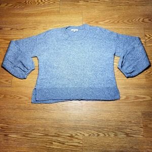 Madewell Women’s Knit Pullover Sweater Oversized Crewneck Gray Size Large